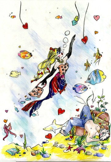 An Alber Elbaz illustration for Mika