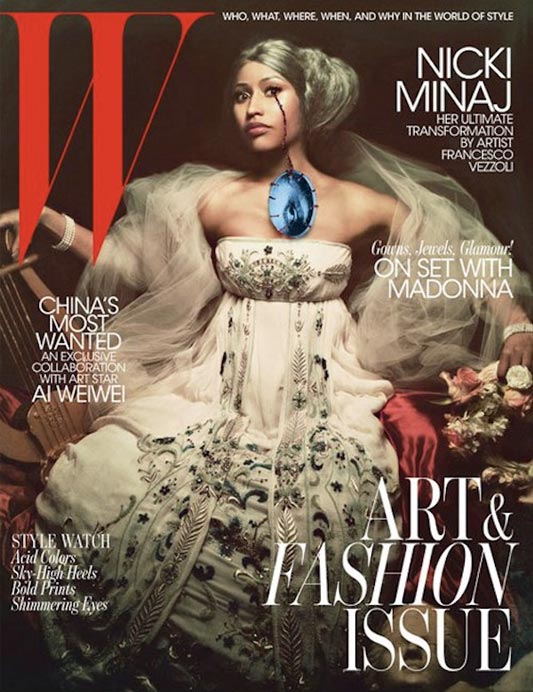 nicki minaj w magazine art and fashion issue