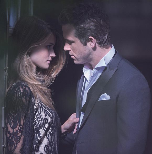 Rosie Huntington Whiteley and Ryan Reynolds Marks and Spencer Autumn Winter 2011 ad campaigns