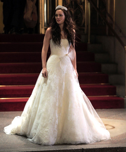 blair waldorf gossip girl wedding dress leighton meester