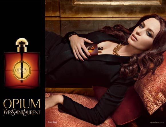 emily blunt yves saint laurent opium