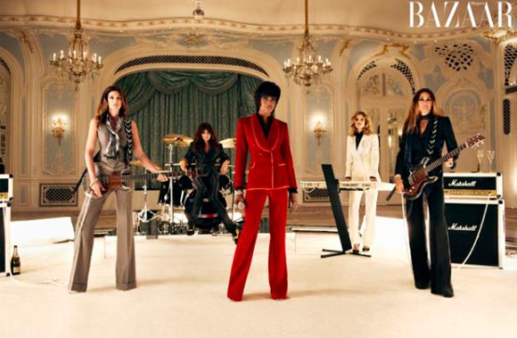 harper's bazaar duran duran supermodels