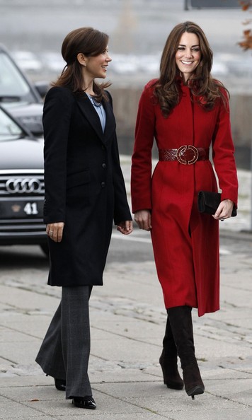 kate middleton red lk bennett military ami coat