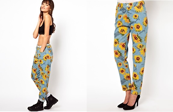 sunflowerprintjeans