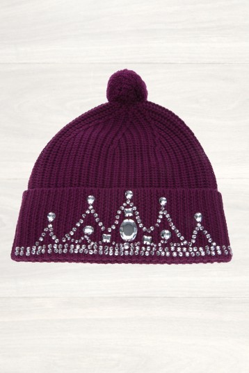 2. Markus Lupfer Purple Tiara Beanie